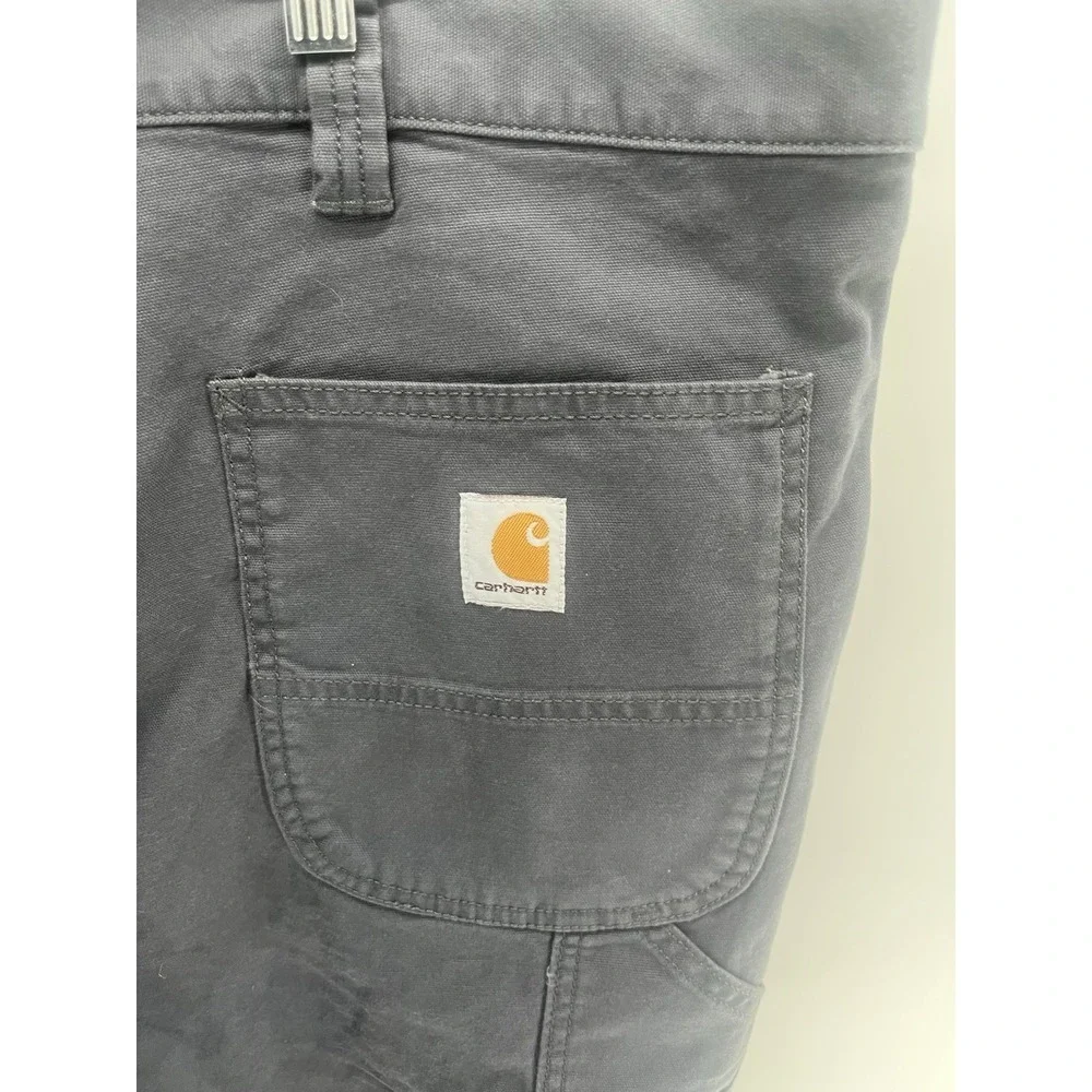 Size 42 Carhartt Rugged Flex‎ Relaxed Fit Canvas Cargo Work Short Gray Men